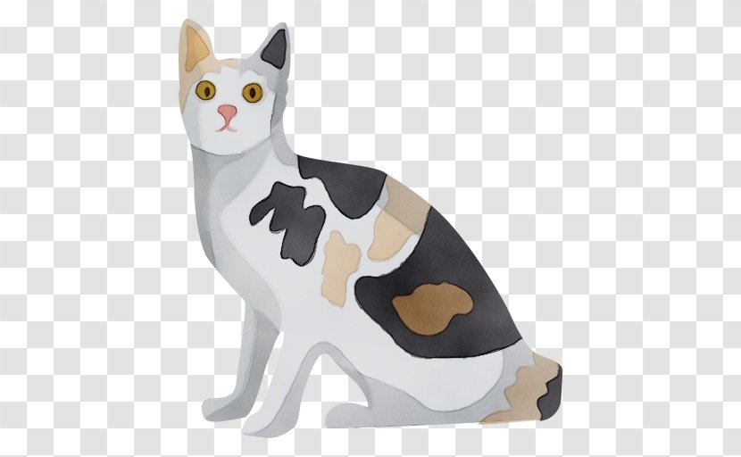 Cat White Animal Figure Small To Medium-sized Cats Figurine - Japanese Bobtail Toy Transparent PNG