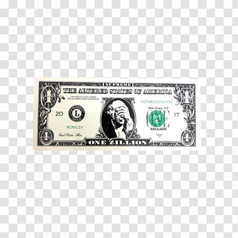 T-shirt United States One-dollar Bill Supreme Dollar One Hundred-dollar - Currency Transparent PNG