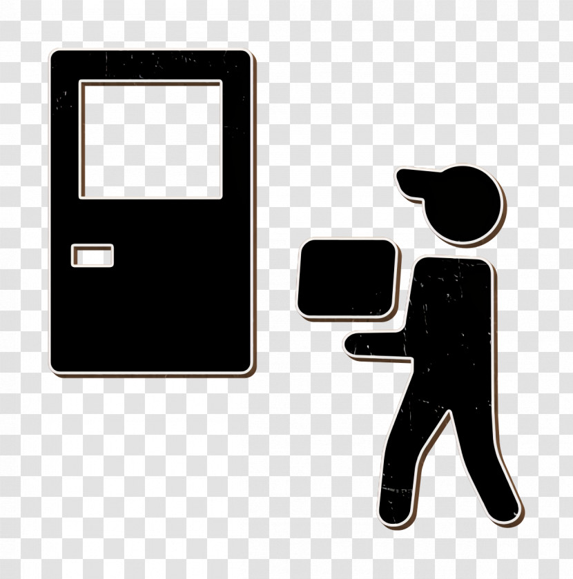 People Icon Delivery Icon Door Icon Transparent PNG