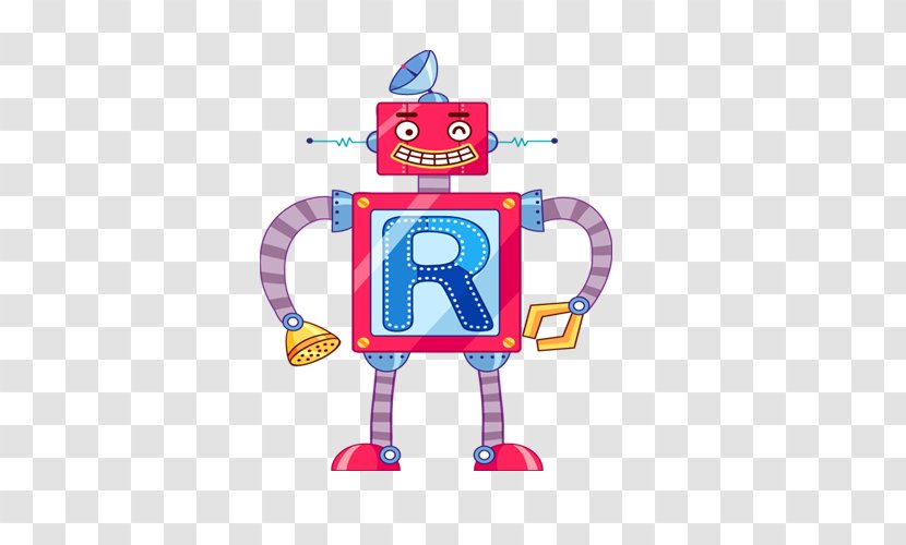 Robot Cartoon Illustration - Frame Transparent PNG