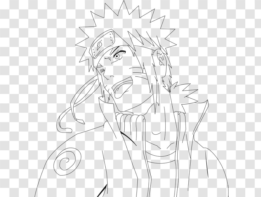 Drawing Line Art Cartoon Nose Sketch - Lineart Naruto Transparent PNG