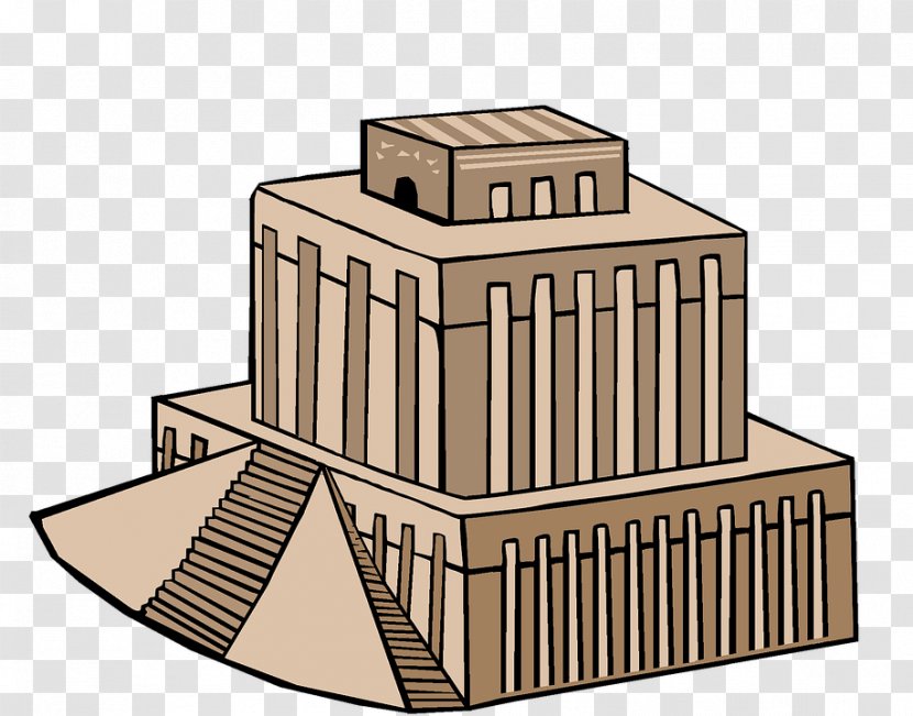 Babylon Temple Ziggurat Clip Art - Babylonia Transparent PNG