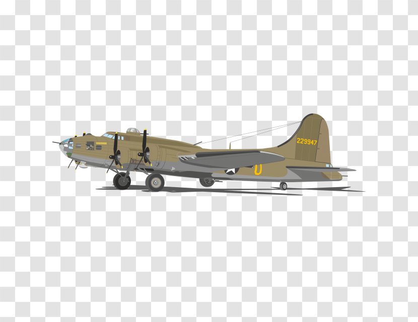 Boeing B-17 Flying Fortress Airplane Heavy Bomber B-17G - Model Aircraft Transparent PNG
