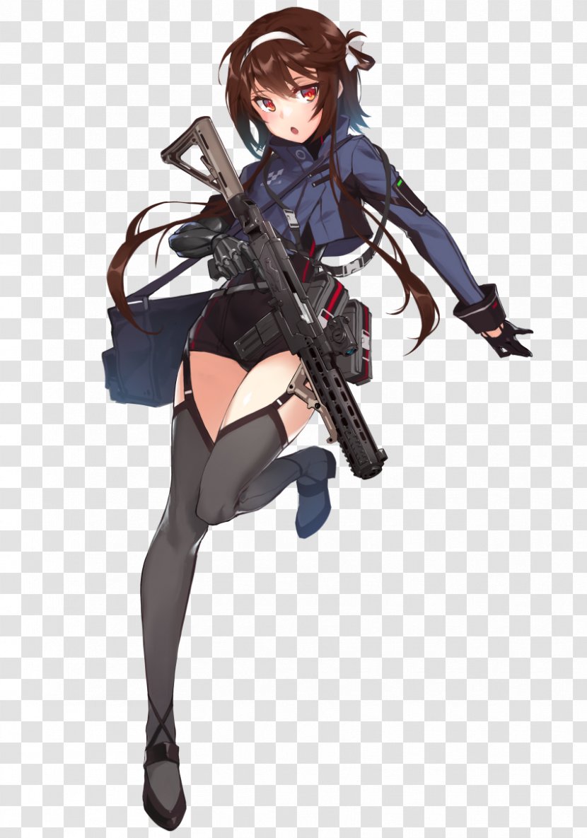 Girls' Frontline Type 79 Submachine Gun Firearm Weapon - Cartoon Transparent PNG