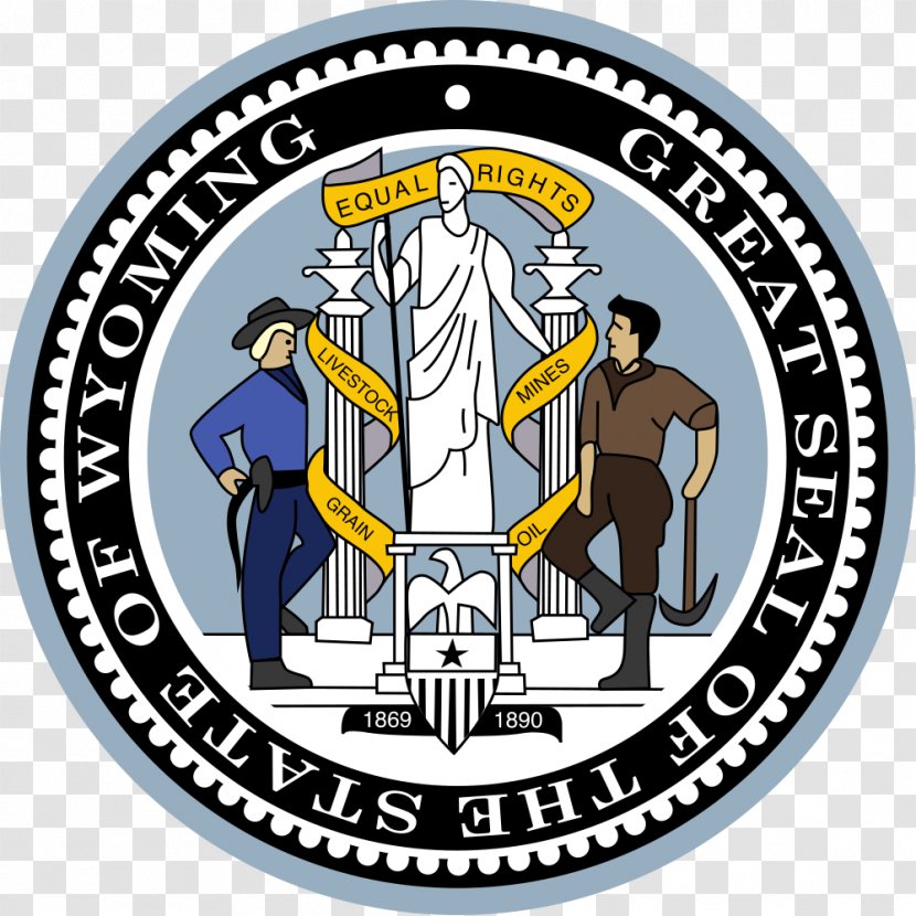 Seal Of Wyoming Flag Great The United States Supreme Court - Francis E Warren Transparent PNG
