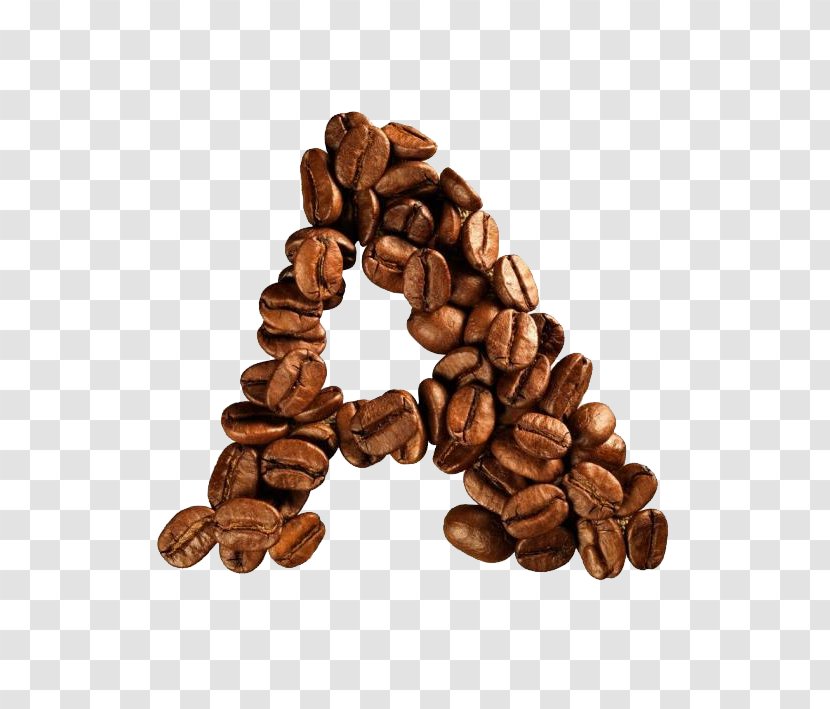 Coffee Bean Alphabet Letter Cafe - Beans Transparent PNG