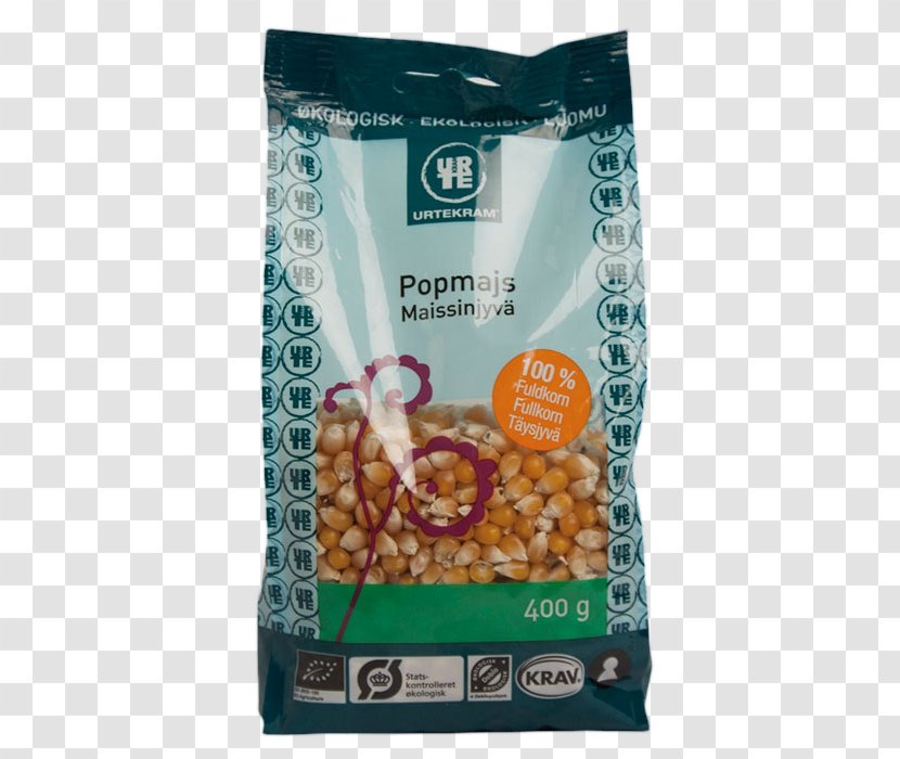 Organic Food Popcorn Maize Tilltugg Urtekram - Ecology Transparent PNG