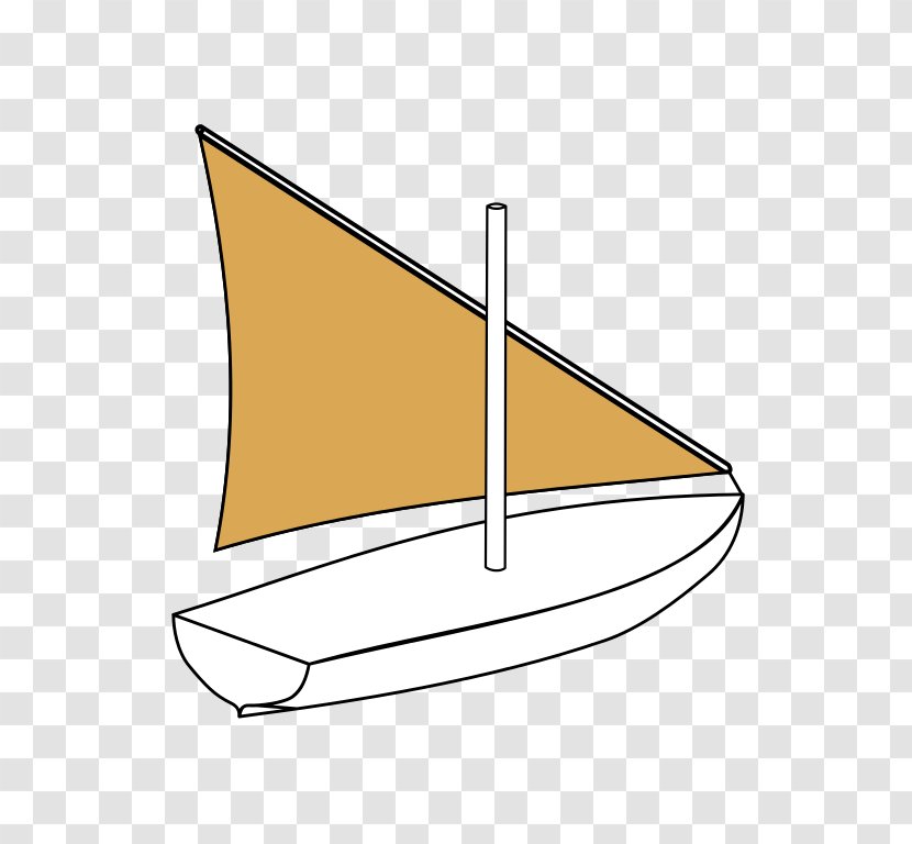 Lateen Sail Plan Rigging Mast - Foreandaft Rig Transparent PNG