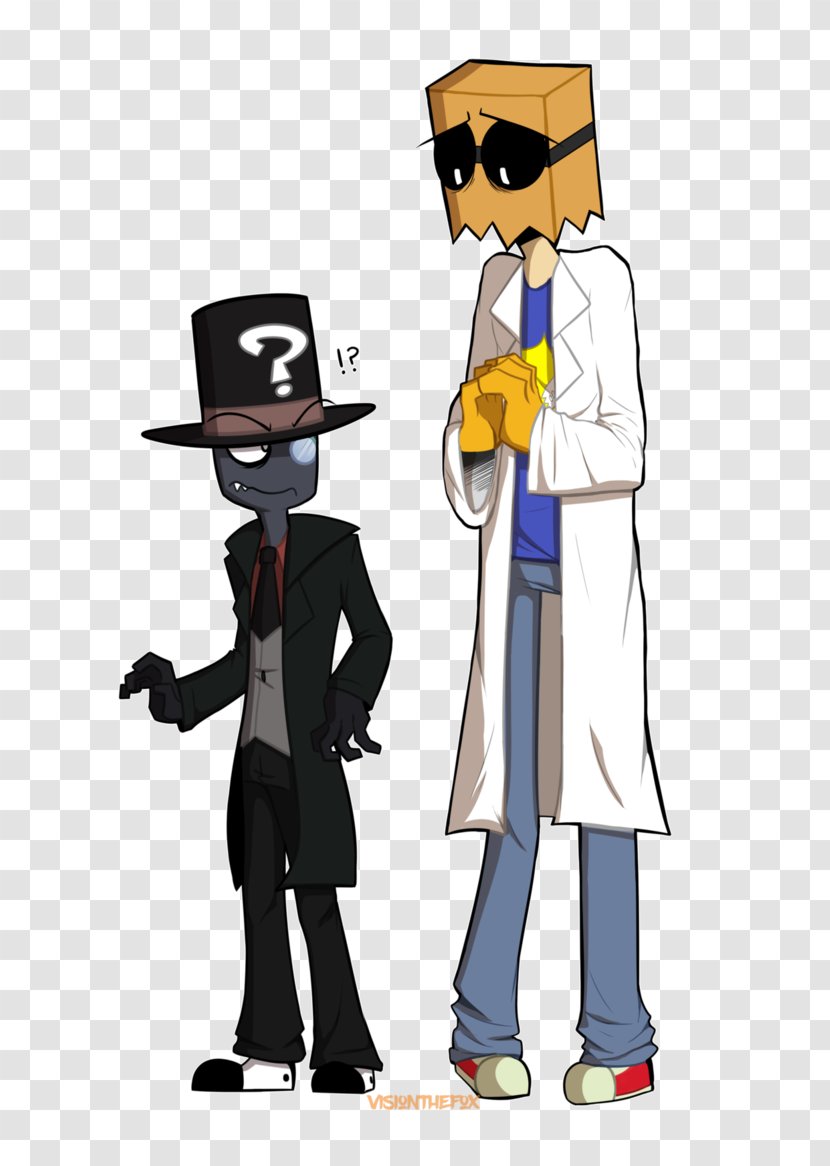 Villain Black Hat Character White Transparent PNG