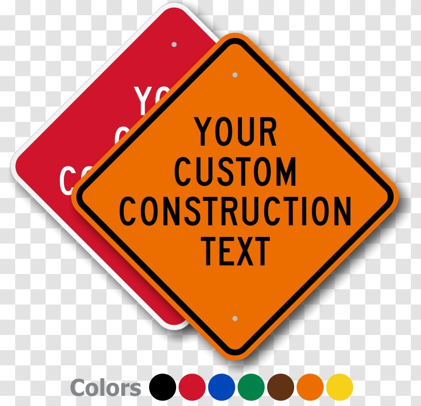 Traffic Sign Roadworks Warning - Brand - Diamond Border Transparent PNG