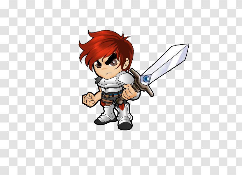 Cartoon Q-version SPIRIT OF THE CHINESE PEOPLE W - Tree - Redhead Warrior Transparent PNG