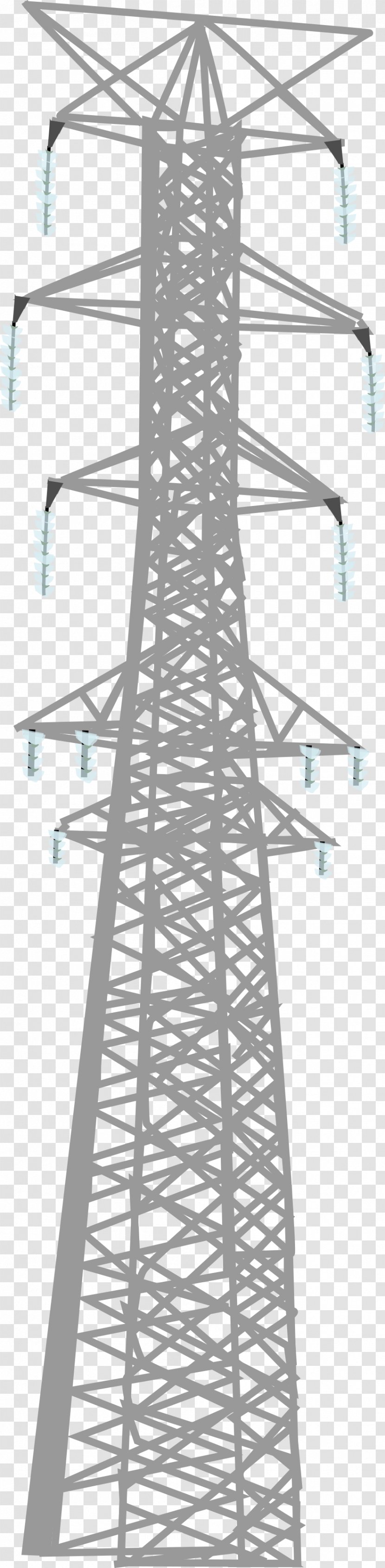 Transmission Tower Public Utility Symmetry Line Electricity - Structure Transparent PNG