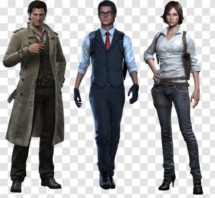 The Evil Within 2 Sebastian Castellanos Coat Dress - Sleeve Transparent PNG