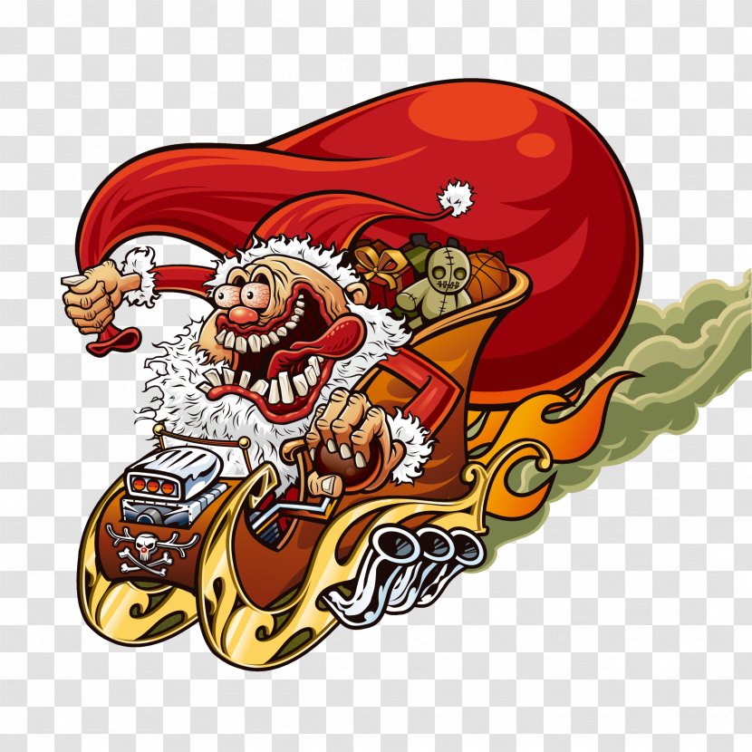 Santa Claus Christmas Wallpaper - Evil - Funny Transparent PNG