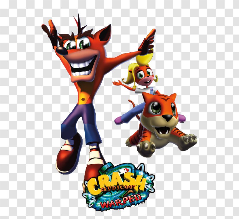 Crash Bandicoot: Warped Of The Titans PlayStation Video Game - Technology - Action Figure Transparent PNG