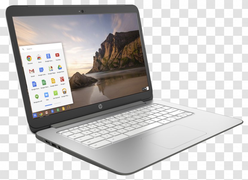 Laptop HP Chromebook 14-ak000 Series Hewlett-Packard Chrome OS - Electronic Device Transparent PNG
