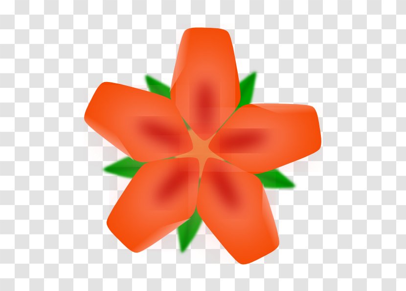 Flower Cartoon Clip Art - Peach Transparent PNG