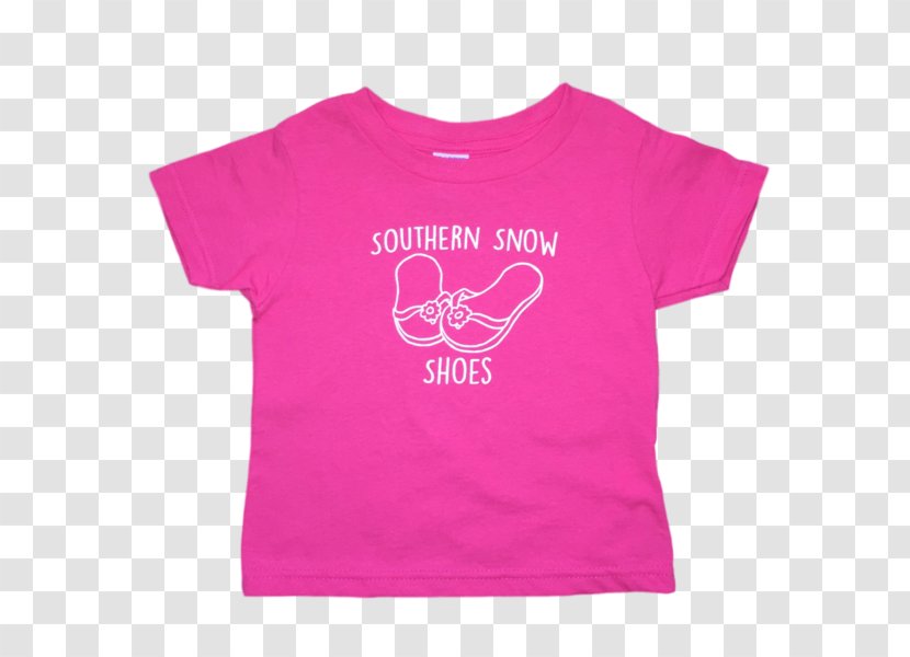 T-shirt Crew Neck Clothing Sleeve - Pink - Southern Cotton Transparent PNG