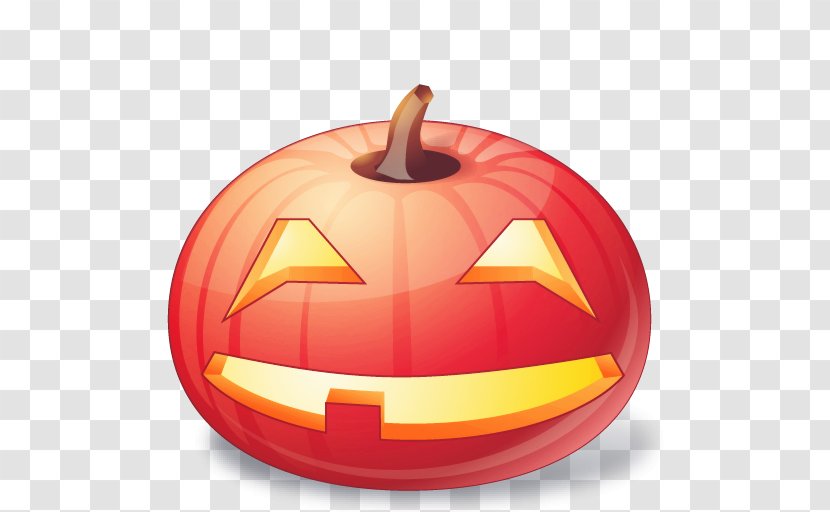 Halloween Pumpkin Jack-o-lantern Icon - Cute Face Transparent PNG