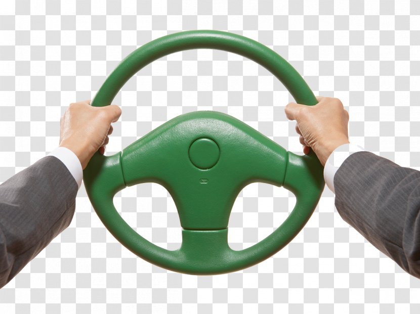 Car Steering Wheel Driving - Part - Green Transparent PNG