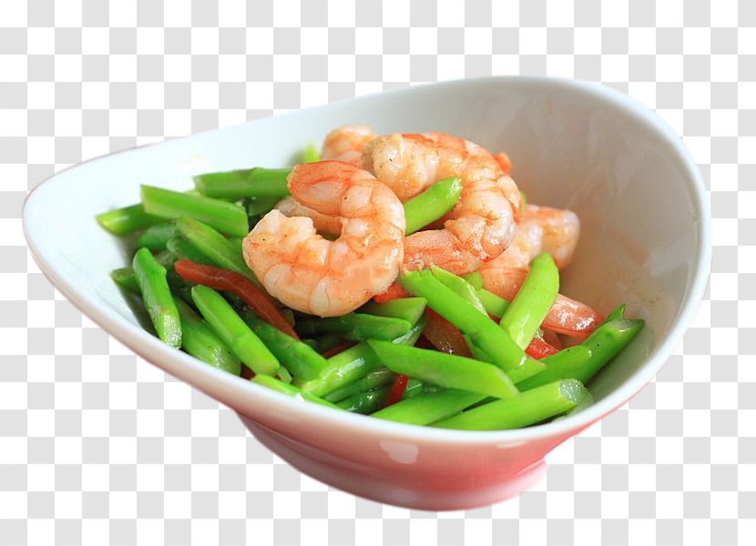 Fried Rice Chinese Cuisine Stir Frying Asparagus Food - Shrimp Transparent PNG