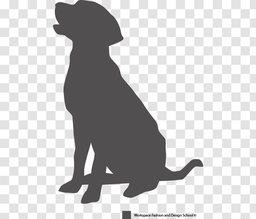 Labrador Retriever Puppy Dog Breed Pet Sitting Silhouette Transparent PNG