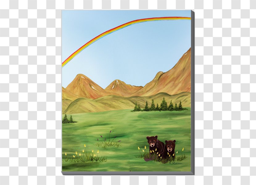 Steppe Ranch Grassland Farm Painting - Hill Transparent PNG