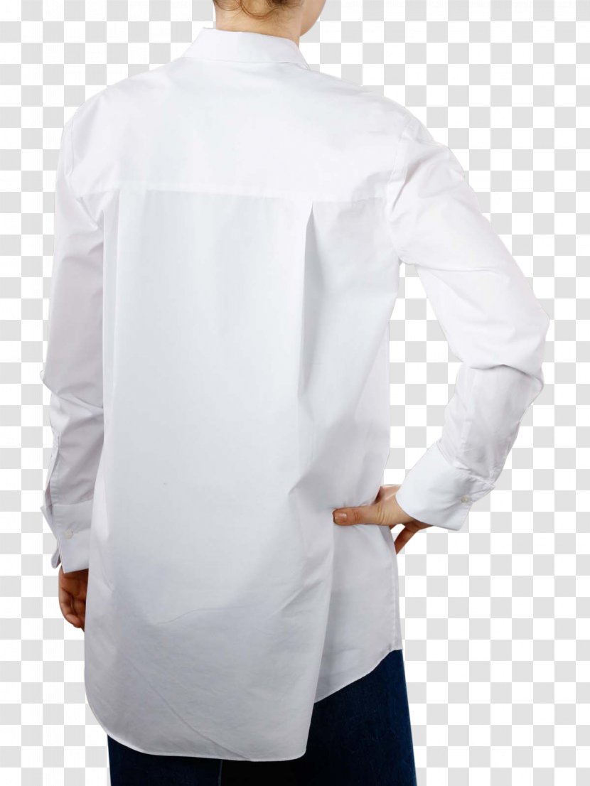 Tops Shirt Pepe Jeans Debra Sleeve Collar - Denim White Transparent PNG