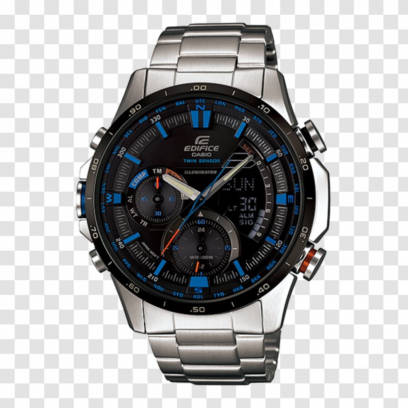 Casio Edifice Watch Chronograph Illuminator - Strap Transparent PNG