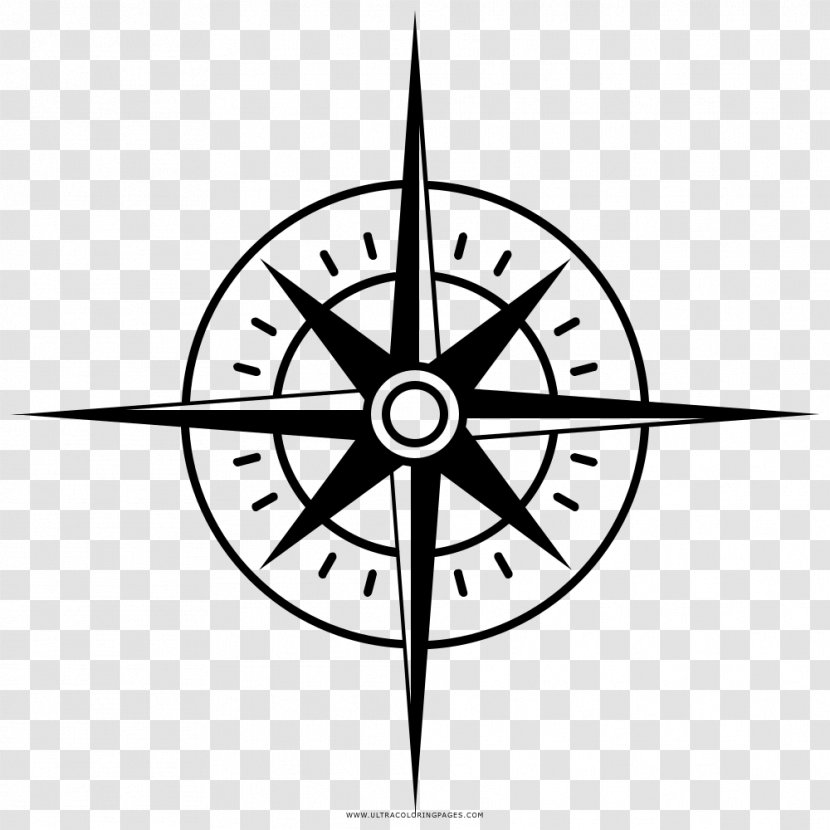 Compass Rose North Wind - Drawing Transparent PNG