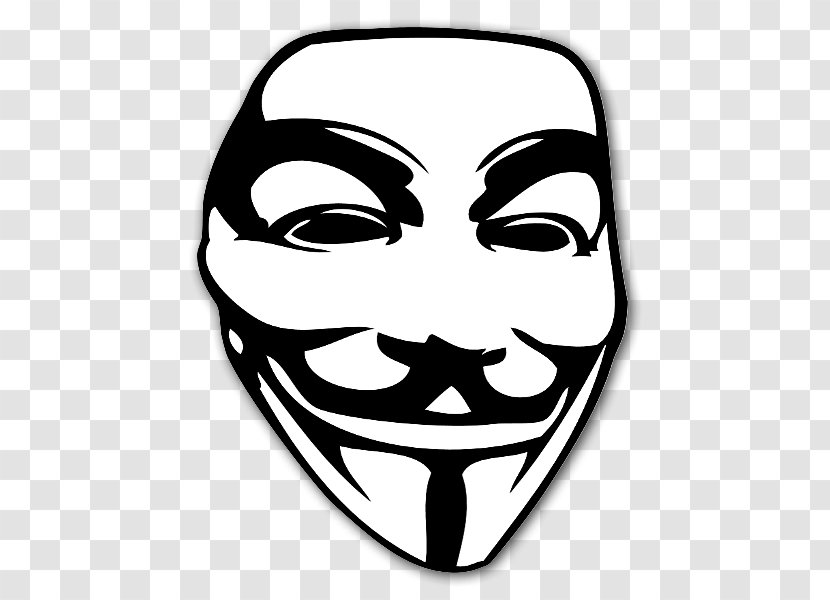 Guy Fawkes Mask Sticker V For Vendetta Clip Art Transparent PNG