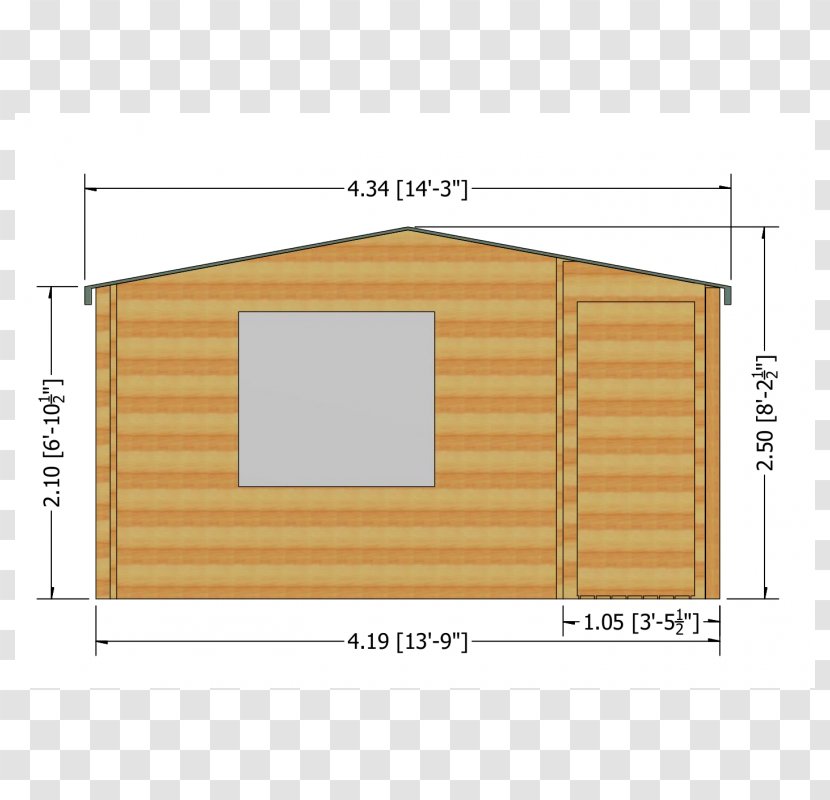 Shed Log Cabin House Garden Buildings The Bourne Film Series - Elevation Transparent PNG