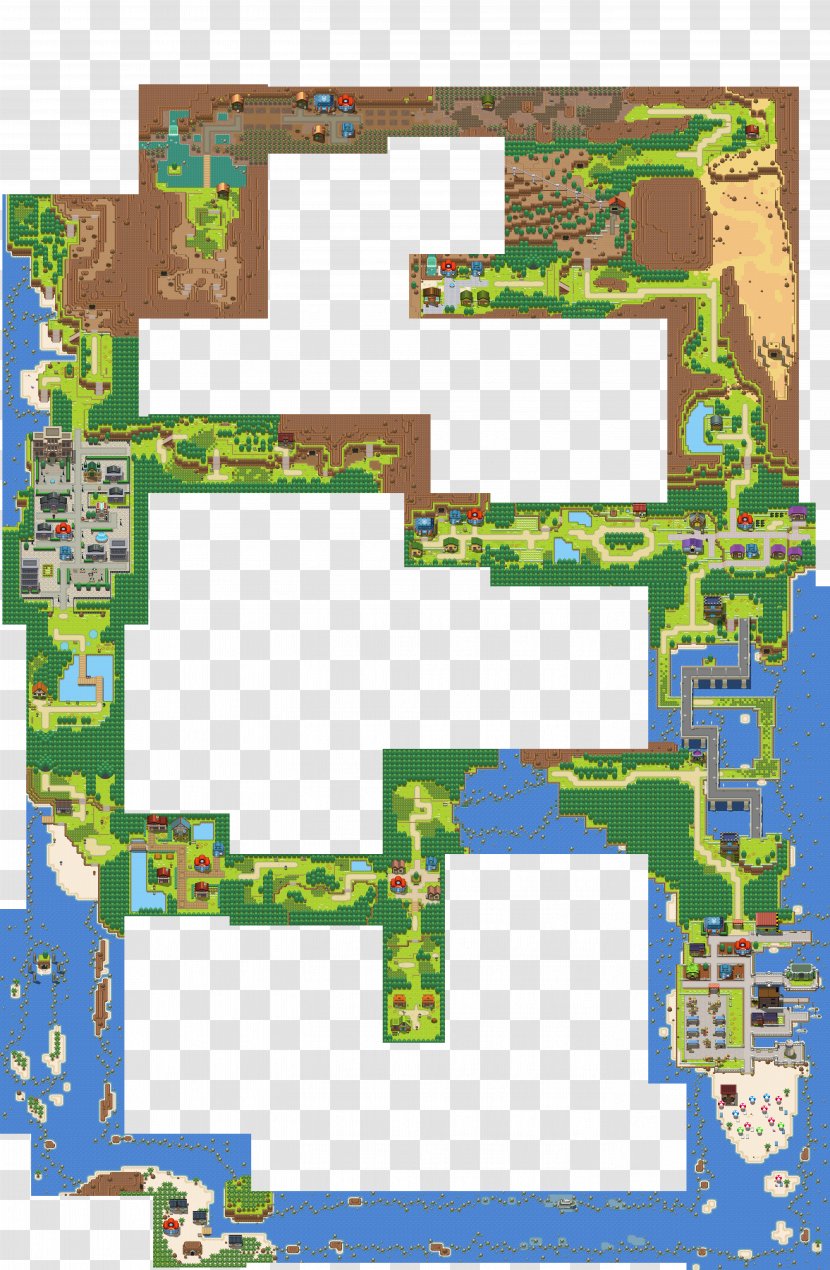 Pokémon Ruby And Sapphire Emerald Omega Alpha Hoenn Map - Plan Transparent PNG