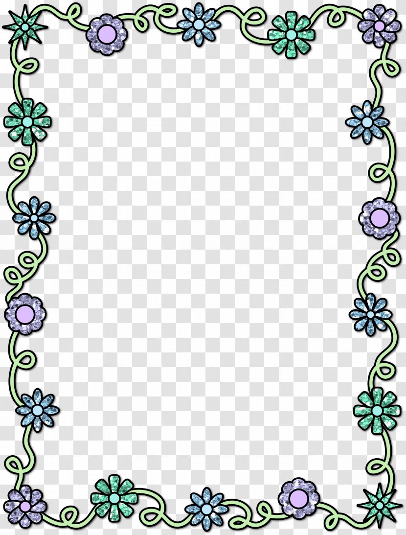 Paper Decorative Borders Floral Design Drawing - Petal Transparent PNG