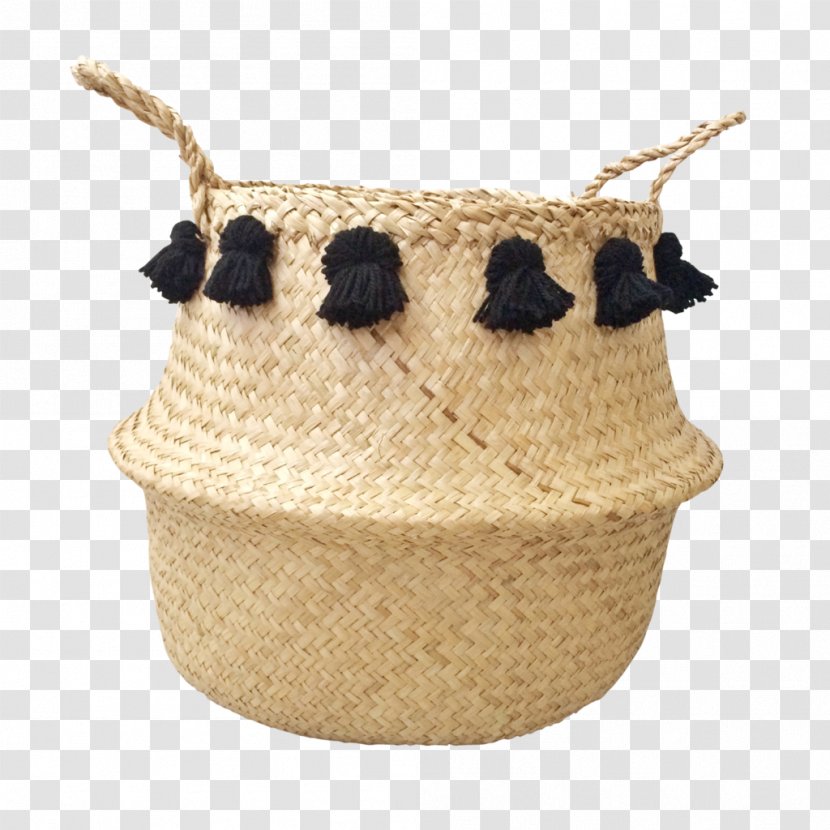 Basket Tassel Seagrass Toy Black-Dutch Transparent PNG