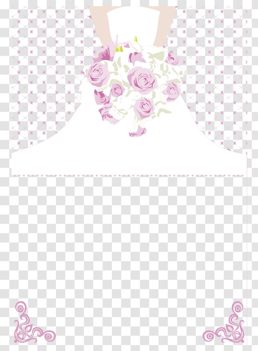 Wedding Dress Bride - Text - Folding Card Transparent PNG
