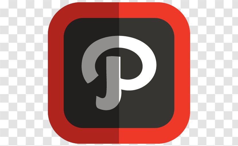 Social Media Path Logo Network - Red - Folded Clothes Transparent PNG