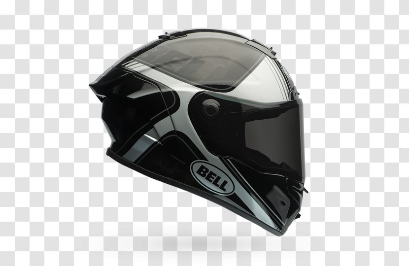 Motorcycle Helmets Bell Sports Racing Helmet - Black Transparent PNG