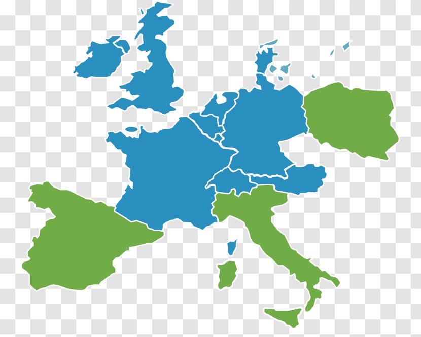 Europe Vector Map World - Green - European Classical Transparent PNG