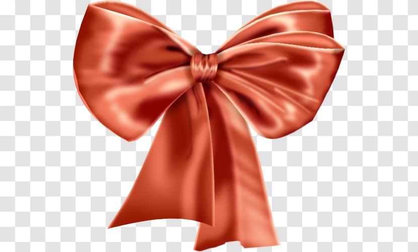 Red Christmas Ribbon - Gift - Peach Textile Transparent PNG