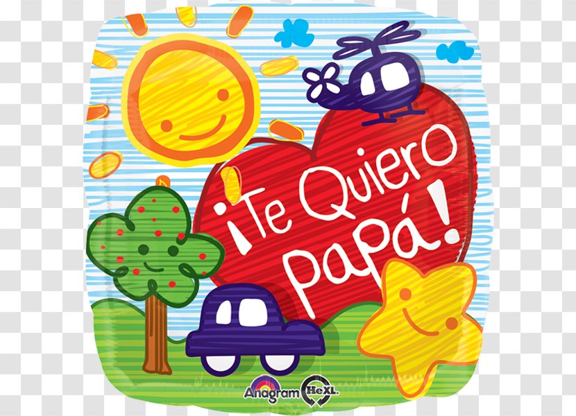Te Quiero, Papá Father's Day Toy Balloon Retail - Party Transparent PNG