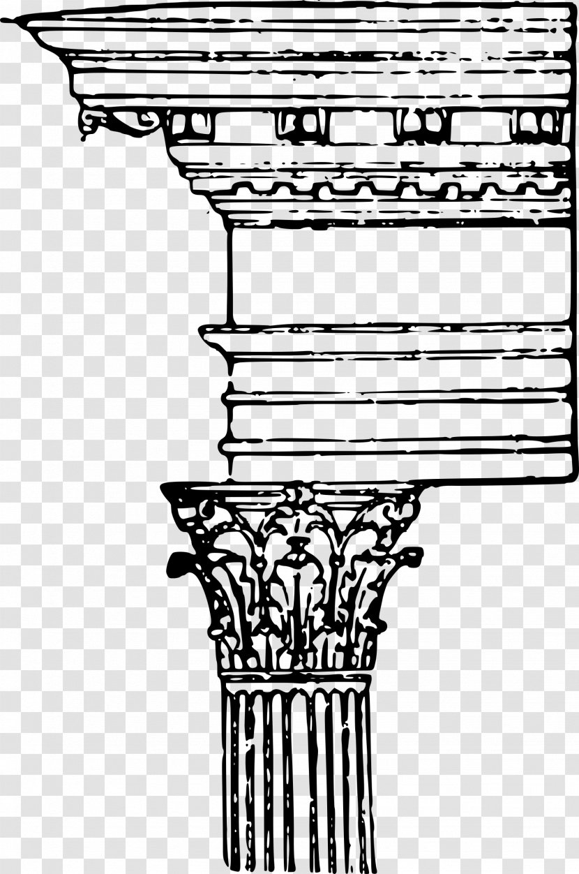 Corinthian Order Capital Architecture Classical Column - Composite Transparent PNG