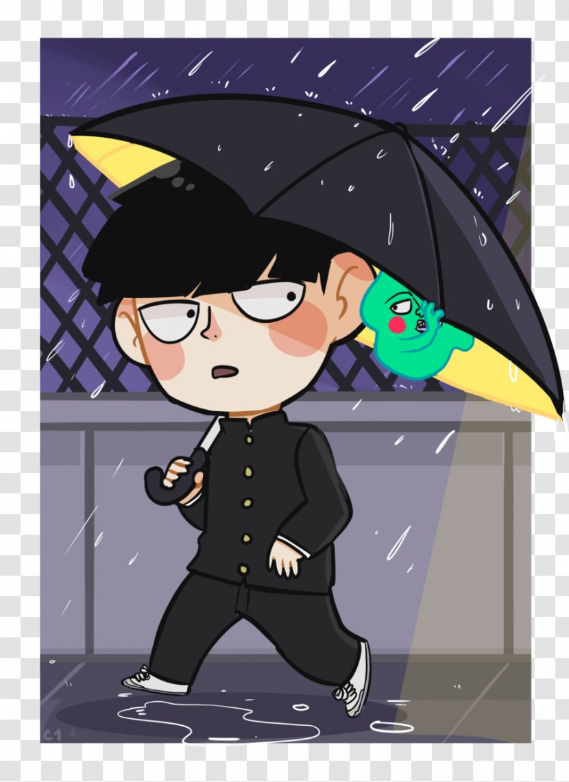 Mob Psycho 100 Fan Art One Punch Man - Watercolor Transparent PNG