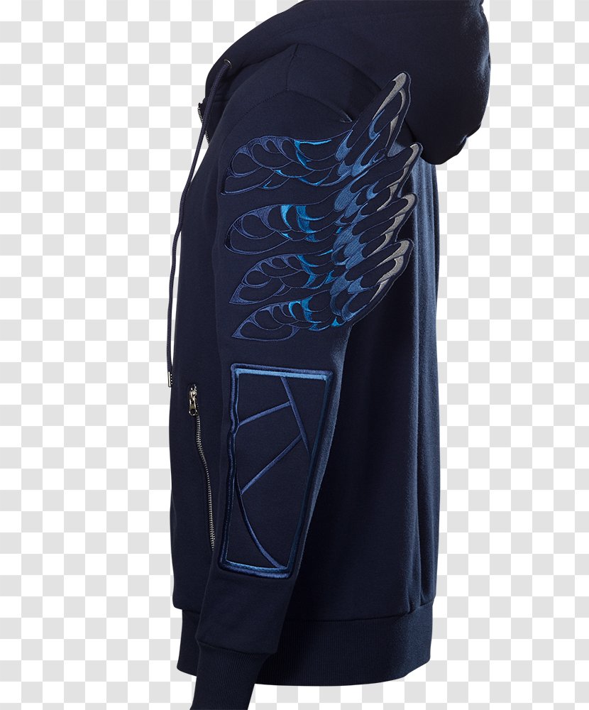 Hoodie Jacket League Of Legends Coat Bluza - Electric Blue Transparent PNG