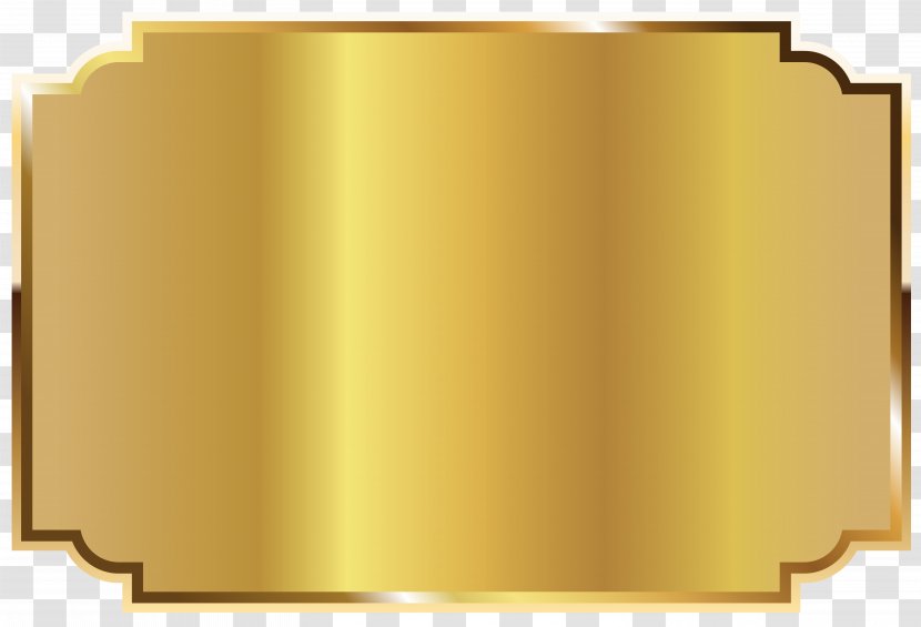 Clip Art - Gold - Label Transparent PNG
