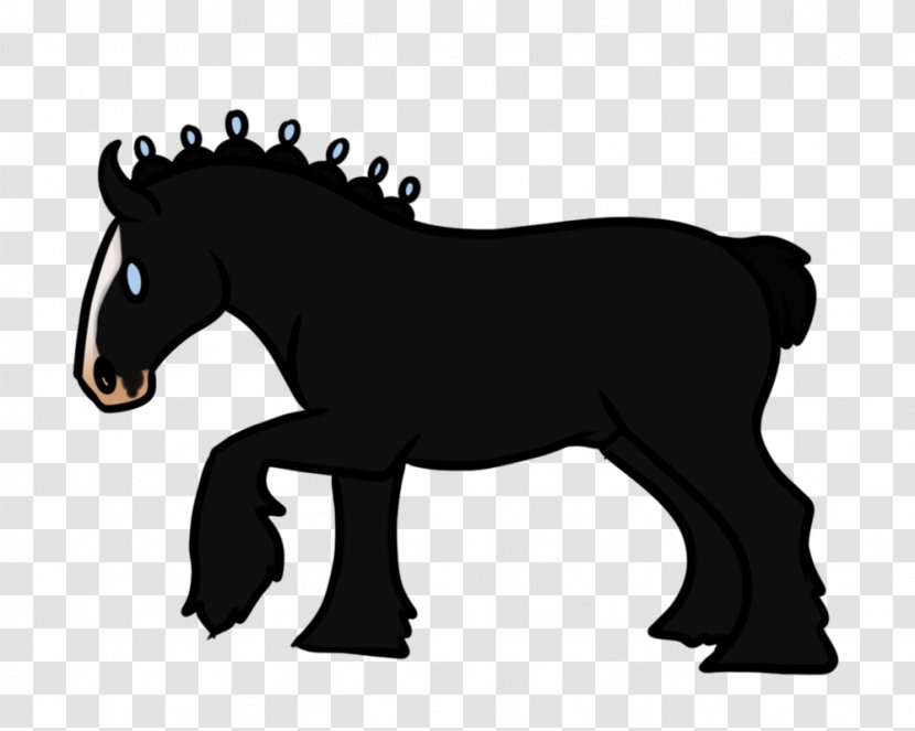 Mule Foal Stallion Mustang Colt - Silhouette - Avalon Pattern Transparent PNG