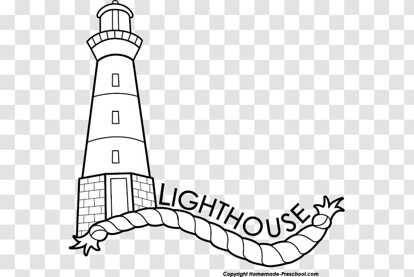 Black And White Lighthouse Clip Art - Tower - Christian Lighthouses Cliparts Transparent PNG