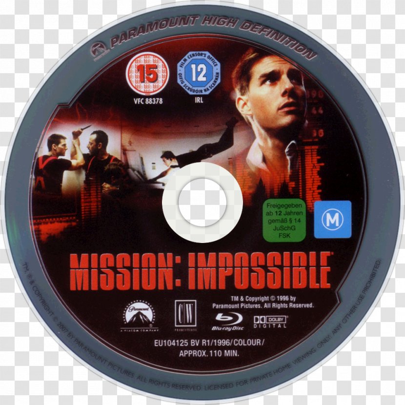 Tom Cruise Mission: Impossible Compact Disc Blu-ray DVD Transparent PNG