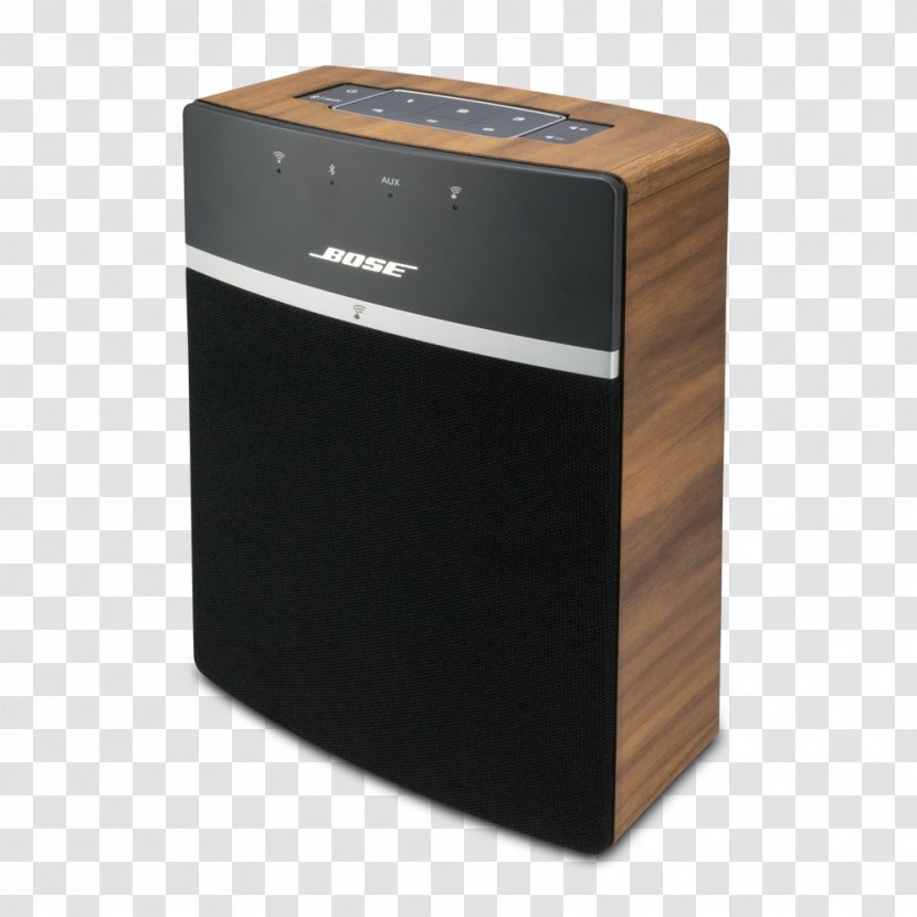 Audio Bose SoundTouch 10 SoundLink Revolve Loudspeaker - Sony Playstation 4 Pro - Walnut Wood Transparent PNG