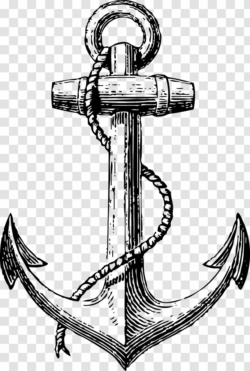 Anchor Drawing Clip Art - Ship - Vector Painted Transparent PNG